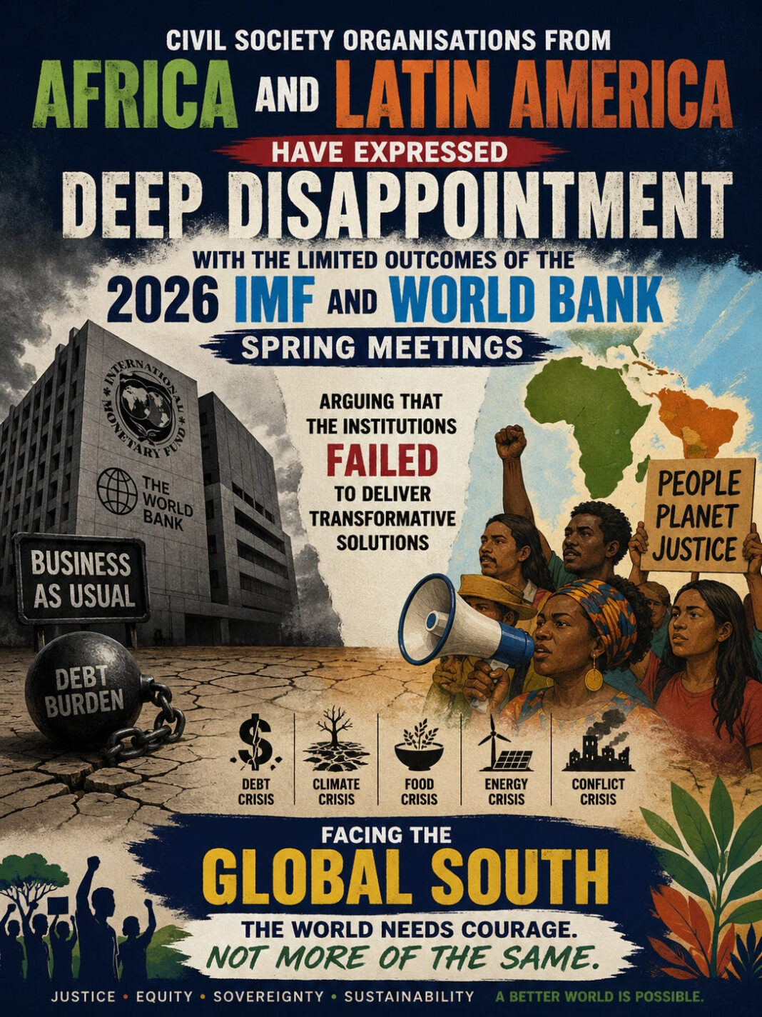 Civil society voices critique IMF/World Bank spring meetings outcomes
