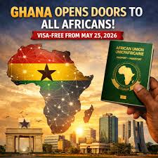 Ghana announces visa-free entry for all African citizens