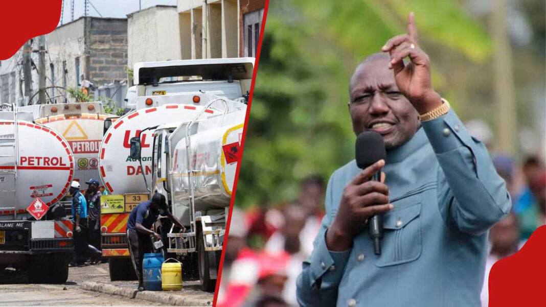 Ruto defends Kenya’s fuel prices; Issues call “Do Not Compare Us With Our Neighbors”