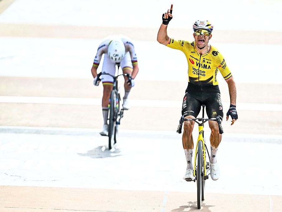 Tearful Van Aert finally wins Paris-Roubaix cycling Monument