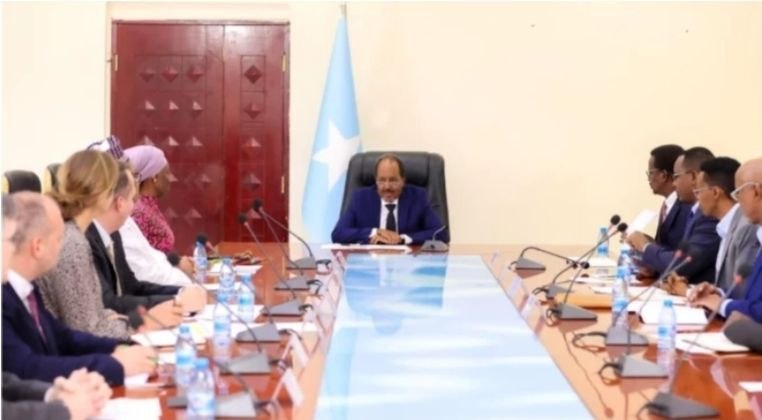 Somali president meets international partners to defuse electoral tensions