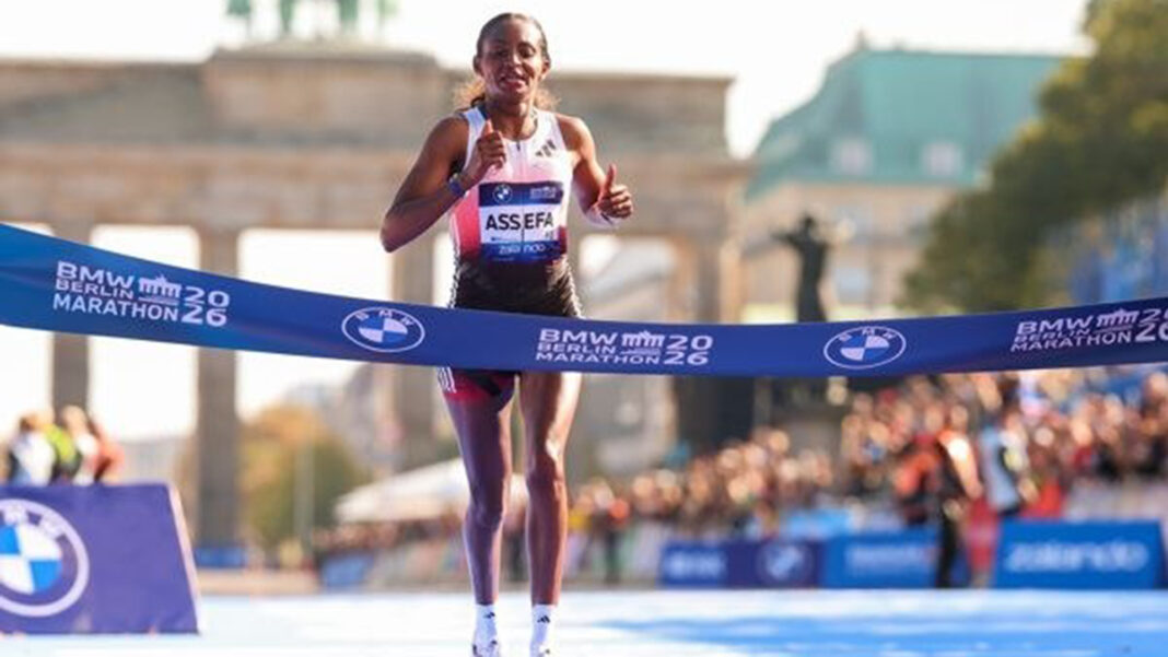 Assefa’s historic World Record bid falls short despite blistering third -fastest berlin marathon victory