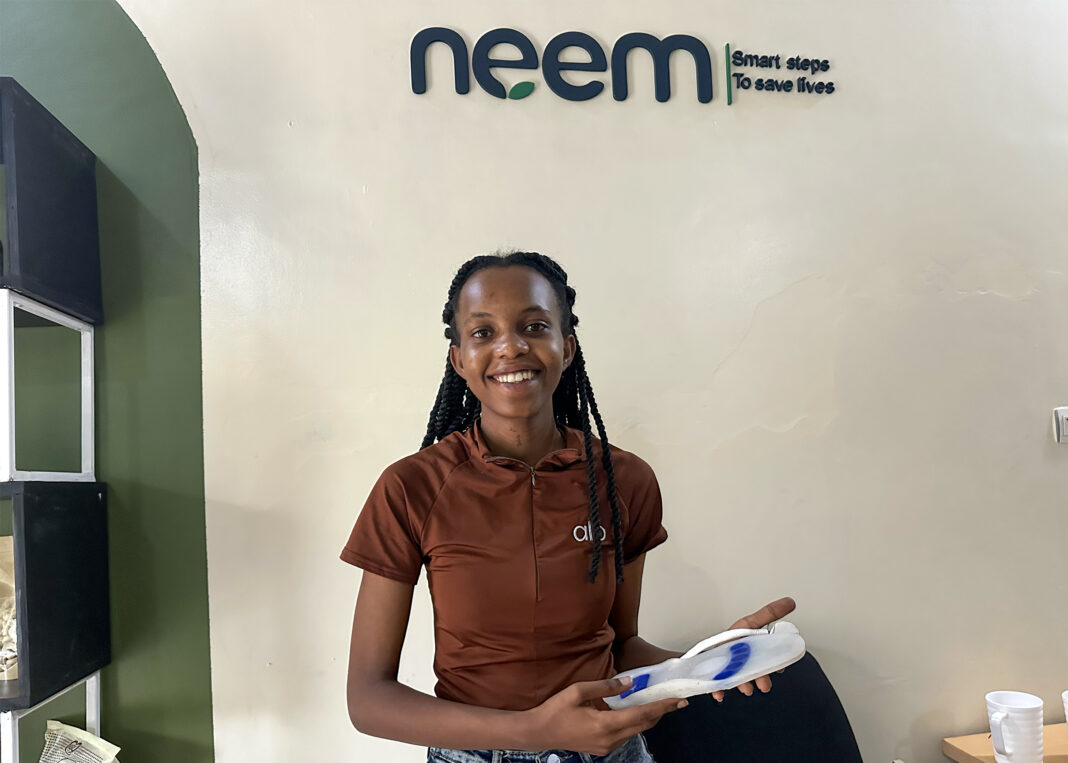 Rwandan innovator builds smart insole to stop amputations